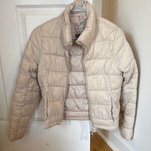 Love Tree Light Beige Puffer Jacket